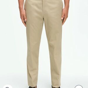 Brooks Brothers Tan Chinos Classic Flat-Front Style